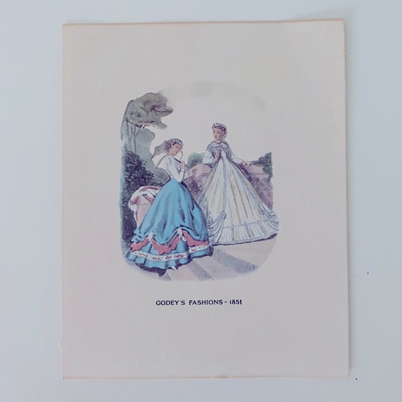 Godey’s Fashion Prints 1850’s - Picture 2 of 4